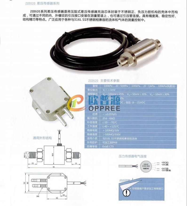 ZCD520差压传感器(图1)